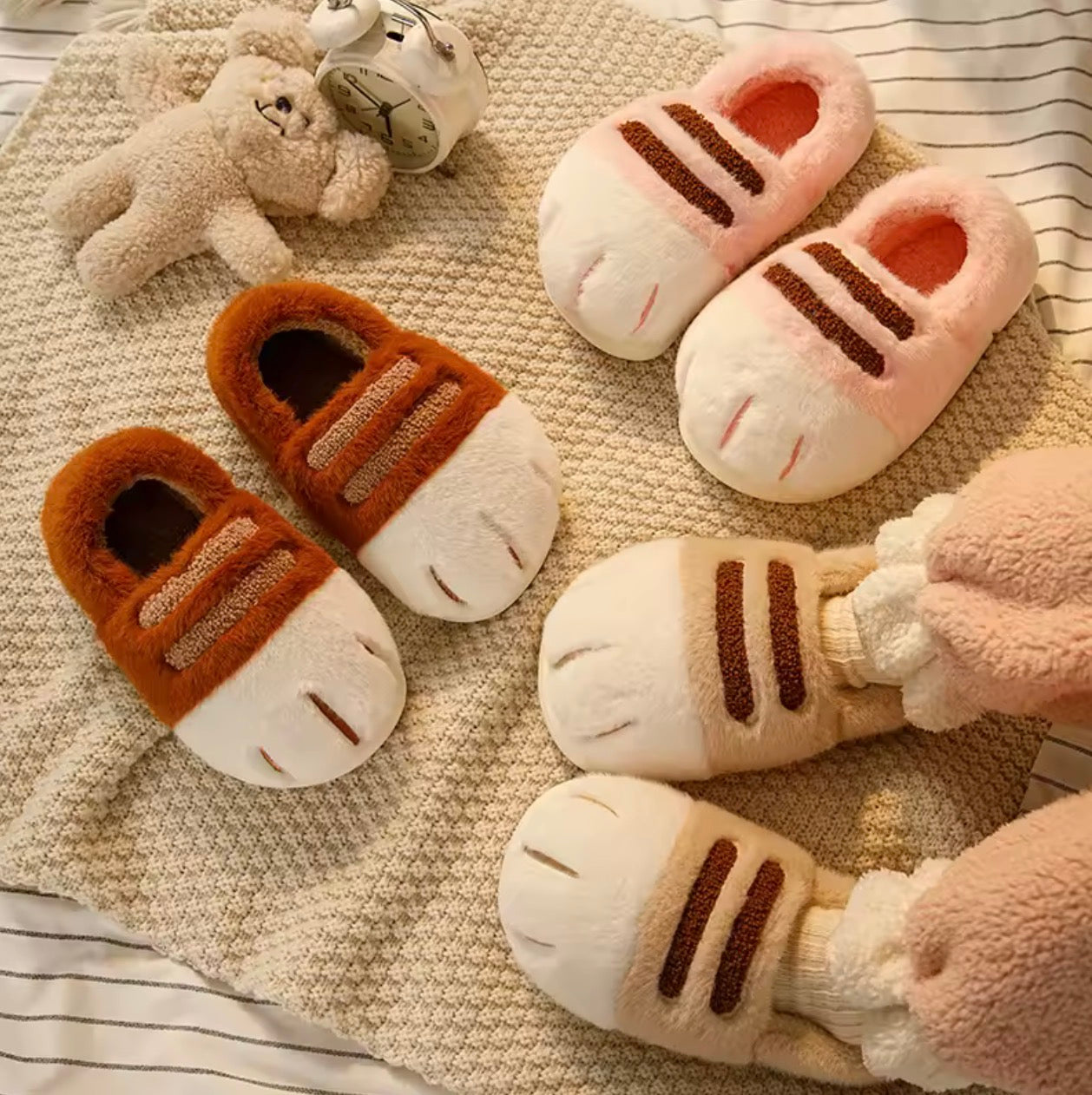 MeowPaw™-Pantuflas de Gatito